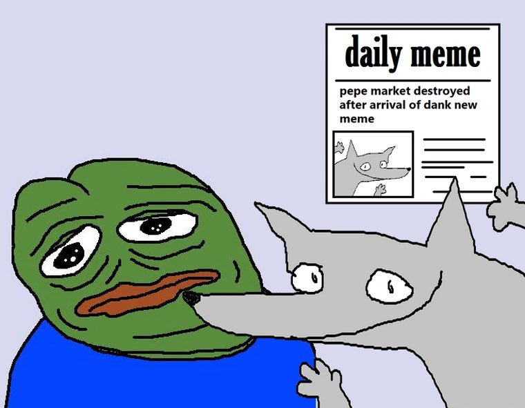 pepe market destroyed